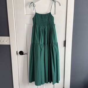 S/W/F Resurrection smocked midi dress